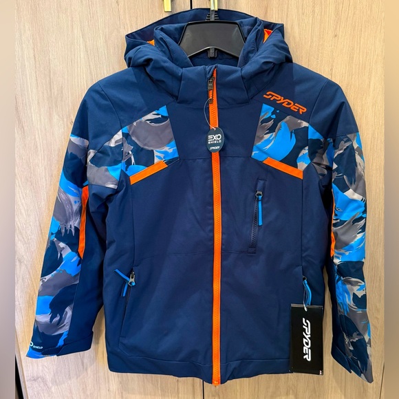 NWTs Spyder Kids Leader Ski Camouflage Aether 12
